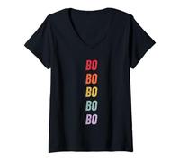 Women's Bo The Name for People Named Bo Gift V-Neck T-Shirt