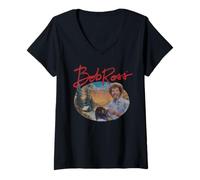 Women's Bob Ross A Warm Winter V-Neck T-Shirt