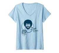 Women's Bob Ross Tv'S Favourite Painter V-Neck T-Shirt