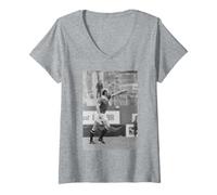 Womens Bobby Charlton Last Manchester United Football Match 1973 V-Neck T-Shirt