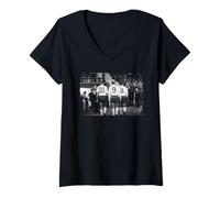 Womens Bobby Charlton Roger Hunt England Mexico World Cup Football V-Neck T-Shirt