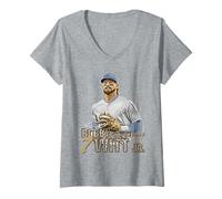 Womens Bobby WITT Jr. | Kansas City MLB Baseball Player| MLBBWI303N V-Neck T-Shirt