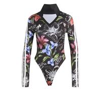 adidas Women's X Farm Rio Bodysuit Shirt, Black/Cream White/Multicolor, M