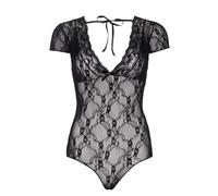 Women's bodysuit Leg Avenue Lace Teddy Noir TU