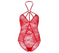 Women's bodysuit Leg Avenue with Heart and Keyhole Accent Rouge S/M