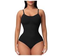 Women's Bodysuits Tummy Control Body Shaper for Women's Panties Shapewear for Women Tummy Control Strappy lace Slip Dress Shape Underwear Women Spaghetti Strap top White Stockings with Bow high