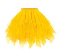 Women's Bohemian High Waist Skirt Short Skirt Sexy Asymmetrical Ruffled Fishnet for Spring and Summer Mid-Length Egg Shaped Party Skirt
