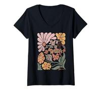 Womens Boho Retro Christian Left It in The Water Men Women Kids V-Neck T-Shirt