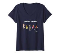 Womens Bomb Corp. Casual Friday T-Shirt V-Neck T-Shirt