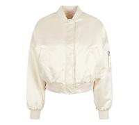 Women's bomber large sizes Urban Classics oversized satin White 3XL
