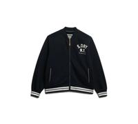 Superdry Country Club Bomber Full Zip Sweatshirt Black L Woman