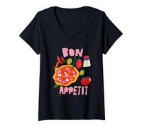 Womens Bon Appetit V-Neck T-Shirt