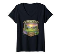 Women's Bonavista State Park New York Golf Course Novelty Souvenir V-Neck T-Shirt