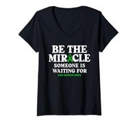 Women's Bone Marrow Donor Be the Miracle Someone is Waiting for V-Neck T-Shirt