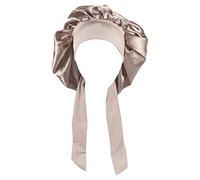 Womens Bonnet With Wide Stretch Ties Long Hair Care Girls Night Sleep Hat Silky For Head Wrap Shower Cap Womens Shower Caps For Short