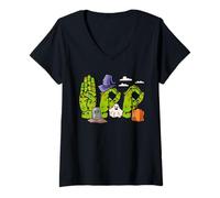 Women's Boo Hands American Sign Language Pride ASL Halloween Witch V-Neck T-Shirt
