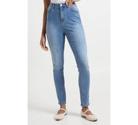 Womens Boohoo Basics High Waist Skinny Jean - Blue - 16, Blue