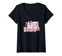 Womens Book Lover I'm an Audiobook Girlie Tee V-Neck T-Shirt