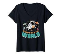 Women's Book Reading is Out of This World National Library Week V-Neck T-Shirt