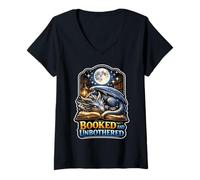 Women's Booked and Unbothered Fantasy Reader V-Neck T-Shirt