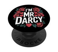 Womens Bookish Valentines Day I'm Mr Darcy Is My Valentine PopSockets Adhesive PopGrip