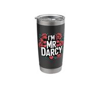 Womens Bookish Valentines Day I'm Mr Darcy is My Valentine Stainless Steel Insulated Tumbler