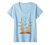 Womens Books are Dreams Given Wings -Avid Readers Bookworms Bookish V-Neck T-Shirt