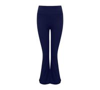 Womens Bootcut Flared Yoga Pants Curvy Fit Flare Leg Activewear Leggings Sport Trousers Stretchy Tummy Control Ladies Bell Bottom Workout Bootleg Trousers Dark Blue
