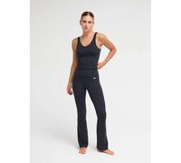 Roxy Workout Trousers Heart INTO IT Boot Leg Womens Black