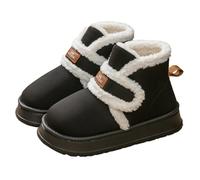 Womens Bootie Slippers with Memory Foam Fluffy House Shoes Warm Ankle Boot Cosy Fleece Microsuede Fur Lined House Slippers Non Slip Sole Indoor Outdoor Slippers Ladies Winter Soft Comfy Plush Slippers