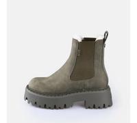 Buffalo Aspen Warm Vegan Womens Chelsea Boots in Khaki - 6.5 UK