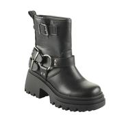 Women's boots Buffalo Bravr Biker Lo Black 38