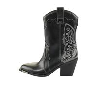 BUFFALO Women's Texan Boots West Boot Mid D25BF05 BN12210441, Black, 6 UK