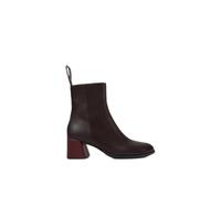 CAMPER Louise Smooth Leather Wedge Ankle Boots with Squared Toe - Size: 41 - female