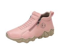 Womens Boots Flat Heel Round Toe Shoe Wide Calf Boots | Walking Boots Womens, Western Vintage, for Work Hen do Festival Outdoors Garden Walking Fishing Hiking Horse Riding