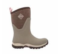 Muck Boots Women's Arctic Sport Mid Fleece Lined Waterproof Pull on Boot, Brown, 8