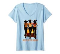 Womens Boots On The Ground V-Neck T-Shirt