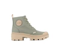 Palladium Women's Pallabase Twill Ankle Boot, Green, 8 UK