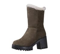 Women's Boots Product Category and Title Reimagined for UK Market Contemporary Winter Footwear with Insulated Comfort and Elevated Design for Everyday Warmth and Style (Army Green, 5.5)
