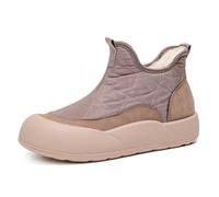 Womens Boots Slip On Plush Lined Memory Foam Like Comfort Boot Thickened Platform Sole Cosy Winter Boots Slip Resistant Easy Wear Warm Footwear