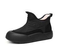 Womens Boots Slip On Plush Lined Memory Foam Like Comfort Boot Thickened Platform Sole Cosy Winter Boots Slip Resistant Easy Wear Warm Footwear