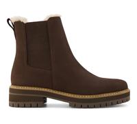 TOMS Bennet Leather Women's Chocolate Brown Heeled Chelsea Boots
