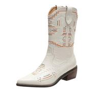 Women's Boots with Heel, Black, Winter Boots, Women's Waterproof Lined Chelsea Boots, Lace Leather Shoes, Platform High Heel Hiking Boots, Autumn Winter Transition Boots, Outdoor Worker Shoes, White