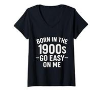 Womens Born in the 1900S Over The Hill - Funny Millennial Gen X V-Neck T-Shirt