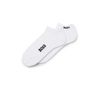Women's Boss 2 Pack of Logo Ankle Socks in White