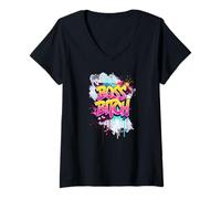 Womens Boss Bitch Rude Humor Feminist Hustle Women Entrepreneurs V-Neck T-Shirt