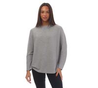 Women's Boss C_Faland Round Neck Sweater in Silver