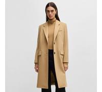 Women's Boss Catara Slim-Fit Coat in Cream