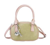 Women's Boston Bowling Ha ndbag PU Leather Barrel Top Handle Shoulder Purse Novelty Fashion Crossbody Satchel