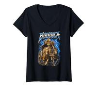 Women's Boudica Iceni Warrior Queen Chariot Roman Britain History V-Neck T-Shirt